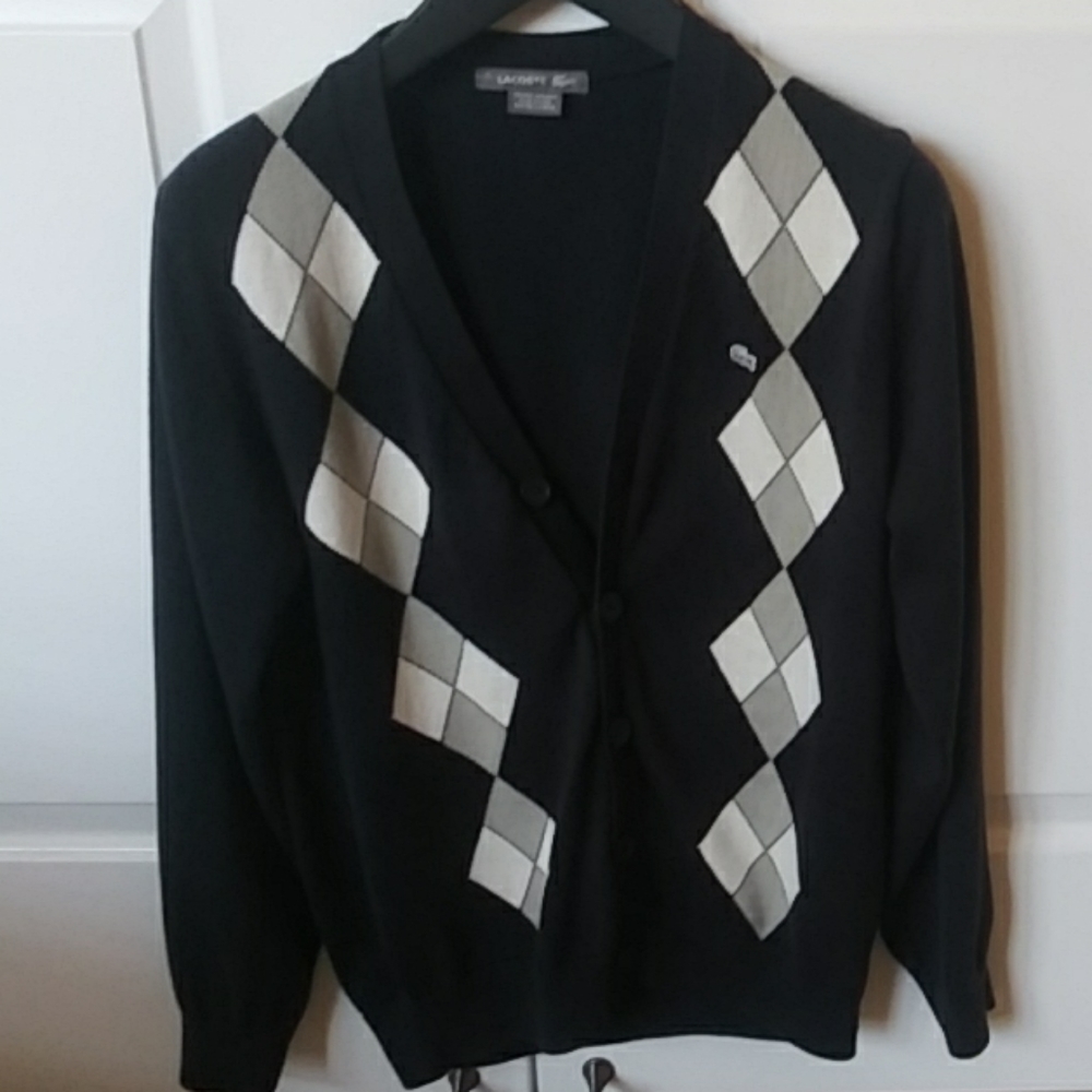 Lacoste Argyle Cardigan